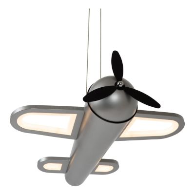 Lucide FOKKER - Pendant light Children - LED - 1x28W 2500K - Grey iron